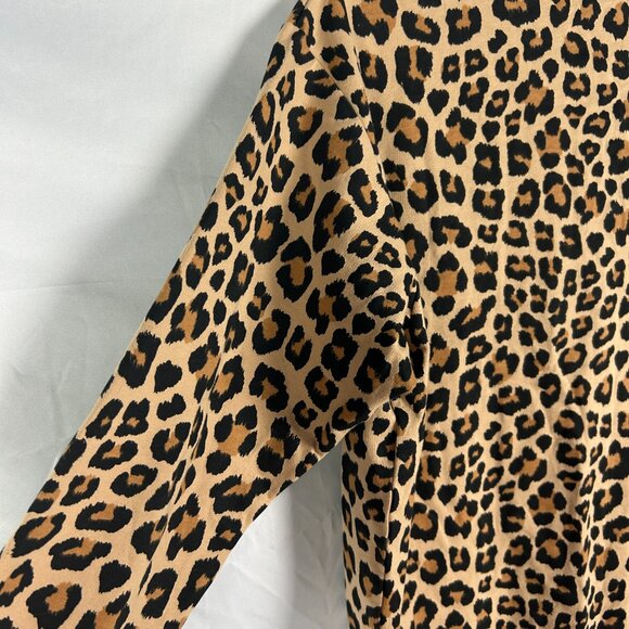 H&M Divided Animal Print Leopard Sweatshirt "Spoilt" Women’s S - Picture 3 of 6